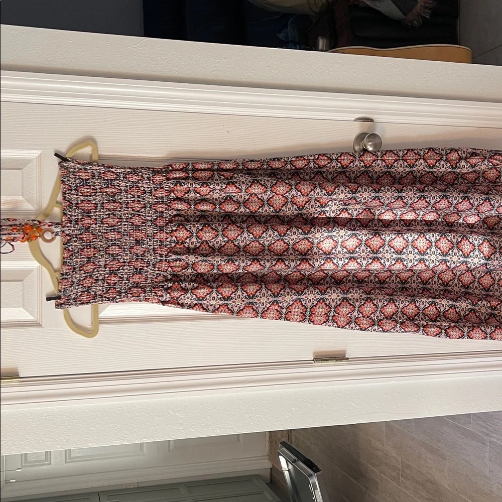 Jeweled Halter Styled Strapless Maxi Dress Med - Picture 7 of 7